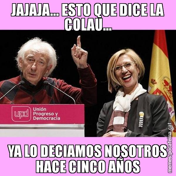 JAJAJA... ESTO QUE DICE LA COLAU... YA LO DECIAMOS NOSOTROS HACE CINCO AÑOS