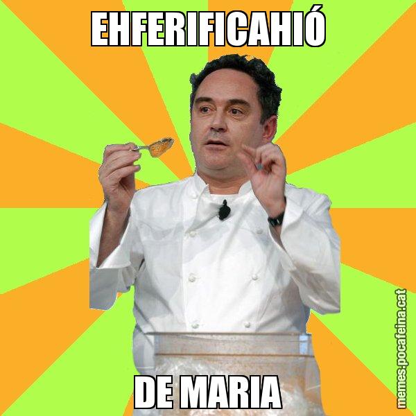 EHFERIFICAHIÓ DE MARIA - Ferran Adrià