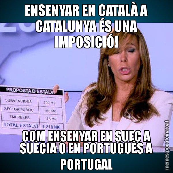 ENSENYAR EN CATALÀ A CATALUNYA ÉS UNA IMPOSICIÓ! COM ENSENYAR EN SUEC A SUÈCIA O EN PORTUGUÈS A PORTUGAL - Alícia Paper i Suma