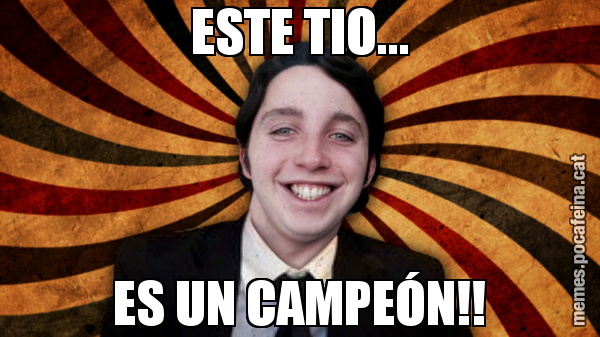 ESTE TIO... ES UN CAMPEÓN!!