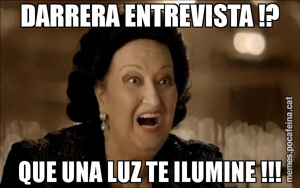 DARRERA ENTREVISTA !? QUE UNA LUZ TE ILUMINE !!! - Montserrat Caballé