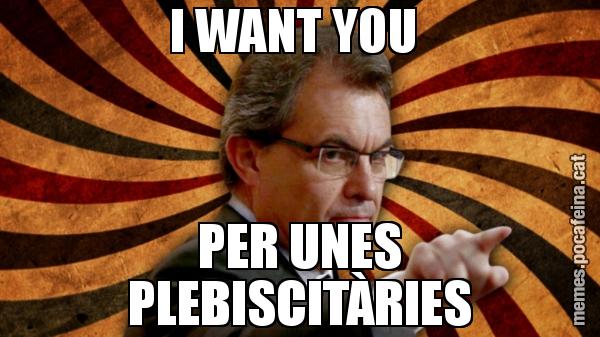 I WANT YOU  PER UNES PLEBISCITÀRIES