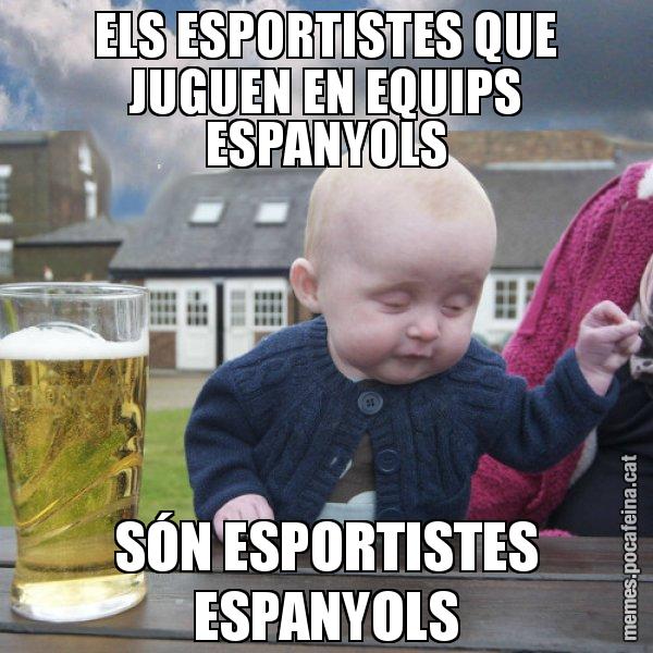 ELS ESPORTISTES QUE JUGUEN EN EQUIPS ESPANYOLS SÓN ESPORTISTES ESPANYOLS - El nen begut