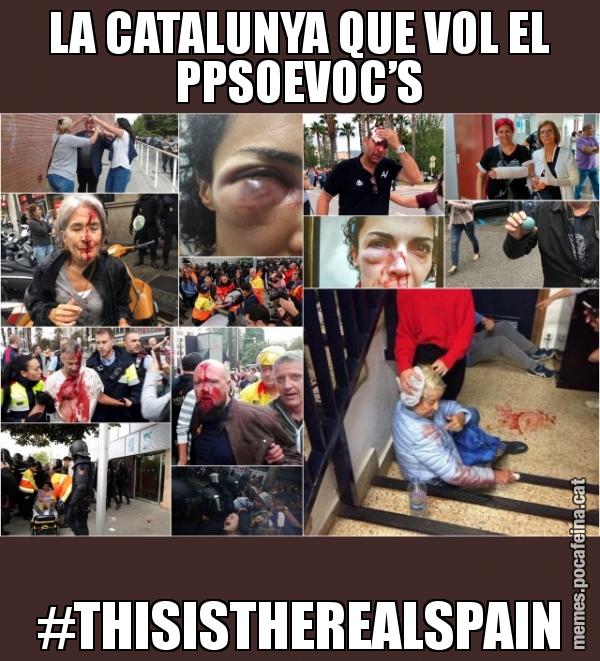 LA CATALUNYA QUE VOL EL PPSOEVOC’S #THISISTHEREALSPAIN