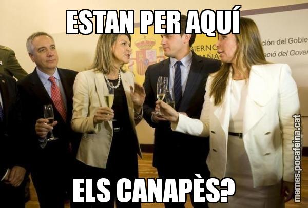 ESTAN PER AQUÍ ELS CANAPÈS?