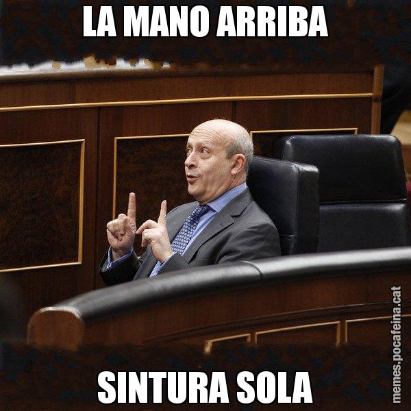 LA MANO ARRIBA SINTURA SOLA - Ministre Wert
