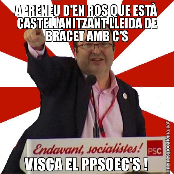 APRENEU D'EN ROS QUE ESTÀ CASTELLANITZANT LLEIDA DE BRACET AMB C'S VISCA EL PPSOEC'S ! - Miquel Iceta