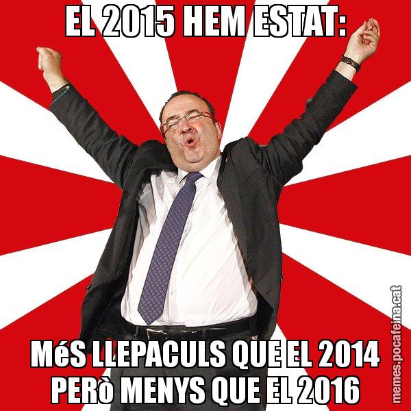 EL 2015 HEM ESTAT: MéS LLEPACULS QUE EL 2014 PERò MENYS QUE EL 2016 - Miquel Iceta - 27S