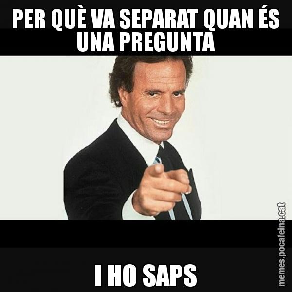 PER QUÈ VA SEPARAT QUAN ÉS UNA PREGUNTA I HO SAPS