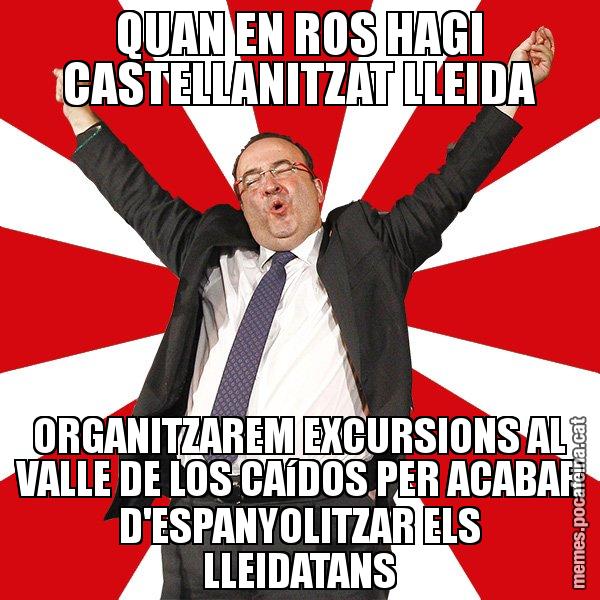 QUAN EN ROS HAGI CASTELLANITZAT LLEIDA ORGANITZAREM EXCURSIONS AL VALLE DE LOS CAíDOS PER ACABAR D'ESPANYOLITZAR ELS LLEIDATANS - Miquel Iceta - 27S