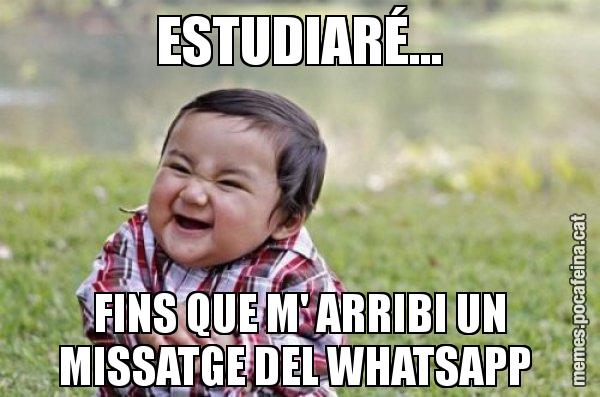 ESTUDIARÉ... FINS QUE M' ARRIBI UN MISSATGE DEL WHATSAPP - El diabòlic nen asiàtic