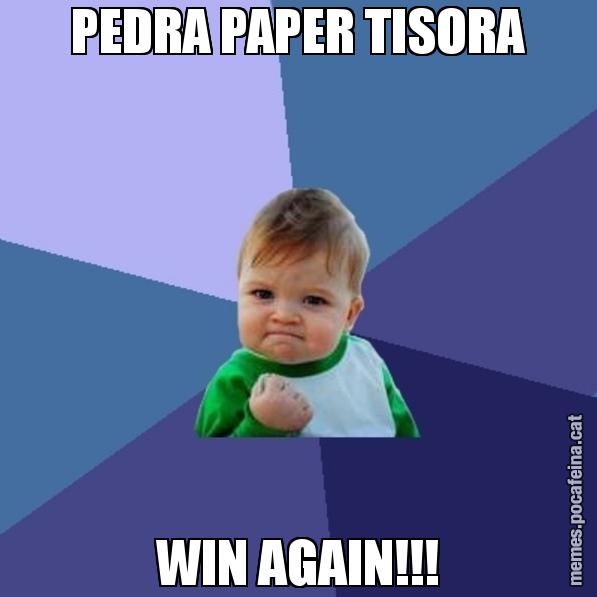 PEDRA PAPER TISORA WIN AGAIN!!! - Success Kid