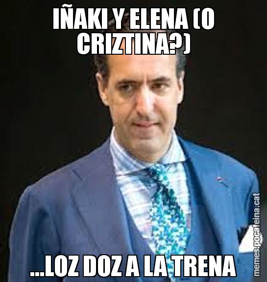 IÑAKI Y ELENA (O CRIZTINA?) ...LOZ DOZ A LA TRENA