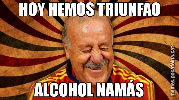 HOY HEMOS TRIUNFAO ALCOHOL NAMÁS