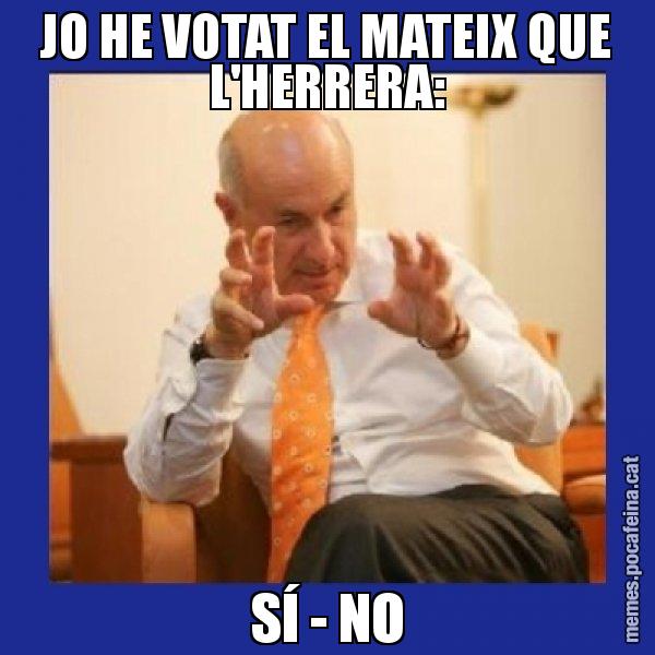 JO HE VOTAT EL MATEIX QUE L'HERRERA: SÍ - NO - Duran i Lleida