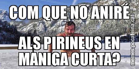 COM QUE NO ANIRÉ ALS PIRINEUS EN MANIGA CURTA?