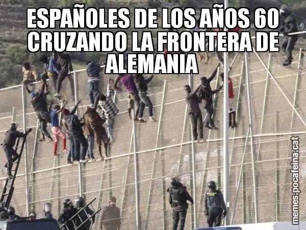 ESPAÑOLES DE LOS AÑOS 60 CRUZANDO LA FRONTERA DE ALEMANIA