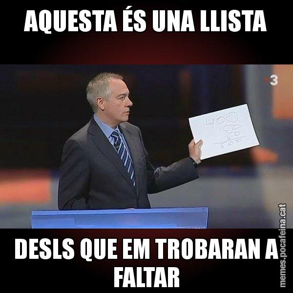 AQUESTA ÉS UNA LLISTA DESLS QUE EM TROBARAN A FALTAR - Navarro Paper