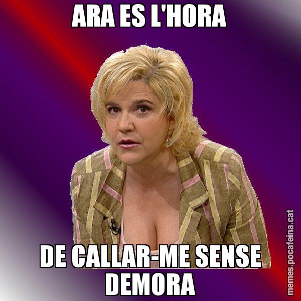 ARA ES L'HORA DE CALLAR-ME SENSE DEMORA - Pilar Rahola