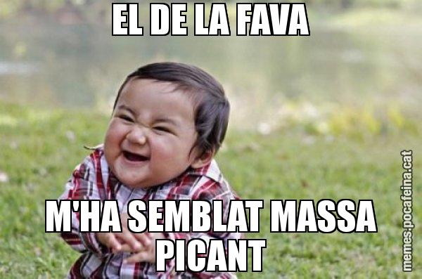 EL DE LA FAVA M'HA SEMBLAT MASSA PICANT - El diabòlic nen asiàtic