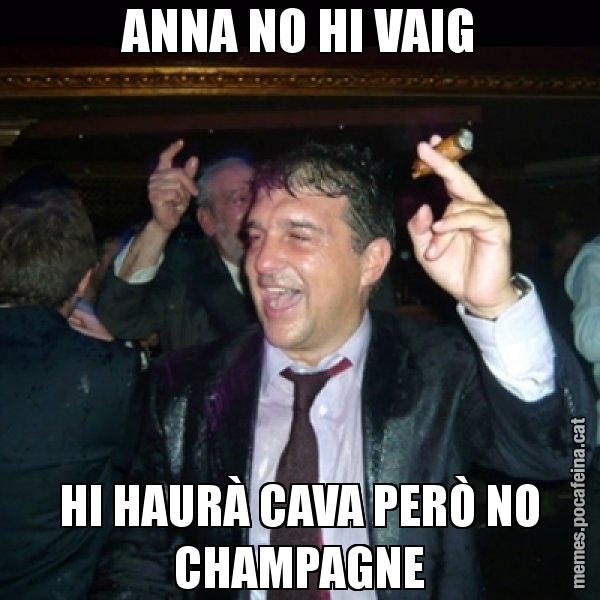 ANNA NO HI VAIG HI HAURÀ CAVA PERÒ NO CHAMPAGNE - Laporta de Festa