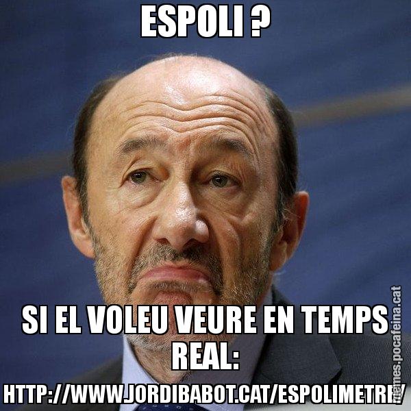 ESPOLI ? SI EL VOLEU VEURE EN TEMPS REAL: HTTP://WWW.JORDIBABOT.CAT/ESPOLIMETRE/ - Rubalcaba