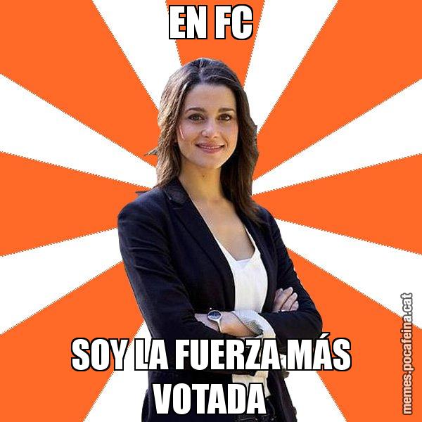 EN FC SOY LA FUERZA MÁS VOTADA - Inés Arrimadas - 27S