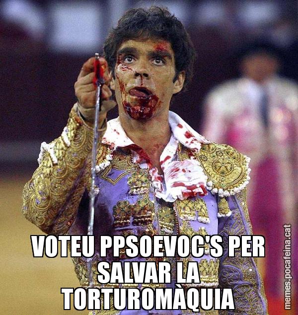 VOTEU PPSOEVOC'S PER SALVAR LA TORTUROMÀQUIA