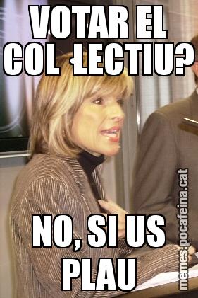 VOTAR EL COL·LECTIU? NO, SI US PLAU