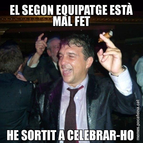 EL SEGON EQUIPATGE ESTÀ MAL FET HE SORTIT A CELEBRAR-HO - Laporta de Festa