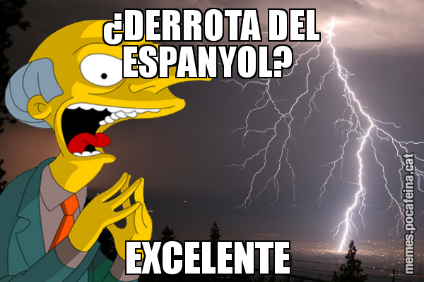 ¿DERROTA DEL ESPANYOL?  EXCELENTE