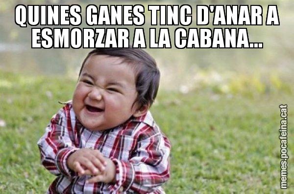 QUINES GANES TINC D'ANAR A ESMORZAR A LA CABANA... - El diabòlic nen asiàtic