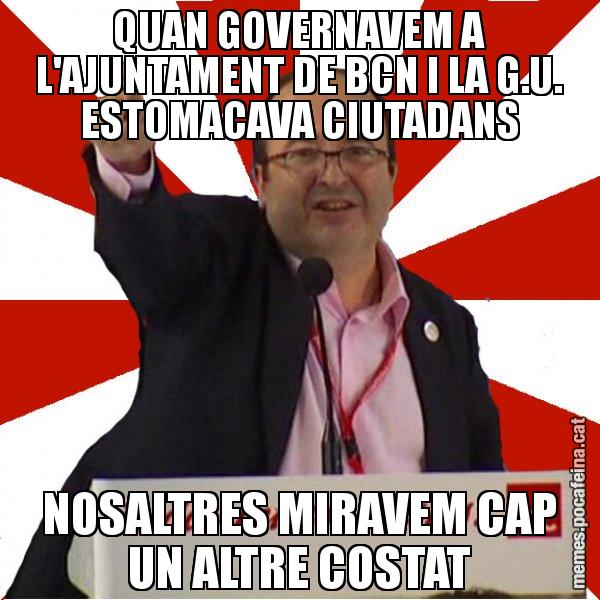 QUAN GOVERNAVEM A L'AJUNTAMENT DE BCN I LA G.U. ESTOMACAVA CIUTADANS NOSALTRES MIRAVEM CAP UN ALTRE COSTAT - Miquel Iceta