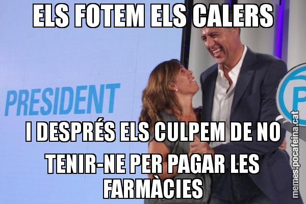ELS FOTEM ELS CALERS I DESPRÉS ELS CULPEM DE NO TENIR-NE PER PAGAR LES FARMÀCIES