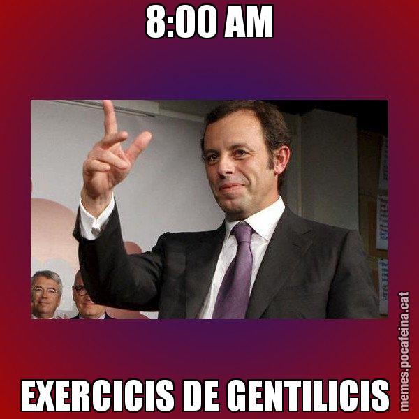 8:00 AM EXERCICIS DE GENTILICIS - Sandro Rossell