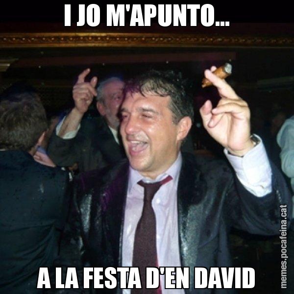 I JO M'APUNTO... A LA FESTA D'EN DAVID - Laporta de Festa