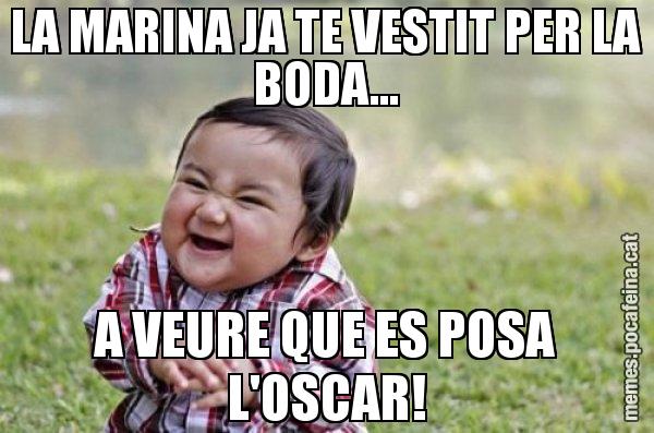 LA MARINA JA TE VESTIT PER LA BODA... A VEURE QUE ES POSA L'OSCAR! - El diabòlic nen asiàtic