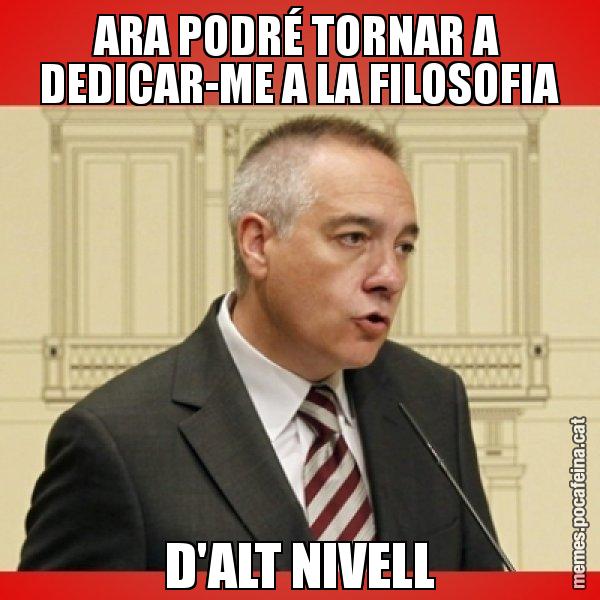 ARA PODRÉ TORNAR A DEDICAR-ME A LA FILOSOFIA D'ALT NIVELL - Pere Navarro