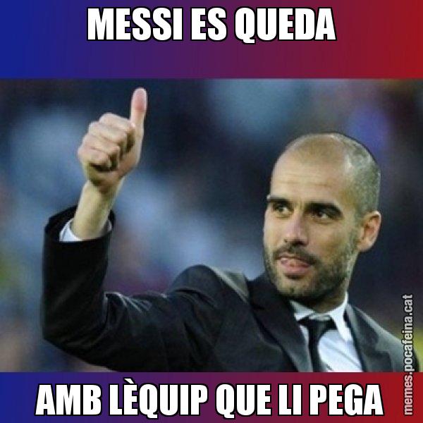 MESSI ES QUEDA AMB LÈQUIP QUE LI PEGA - Pep Guardiola