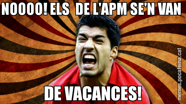 NOOOO! ELS  DE L'APM SE'N VAN  DE VACANCES!