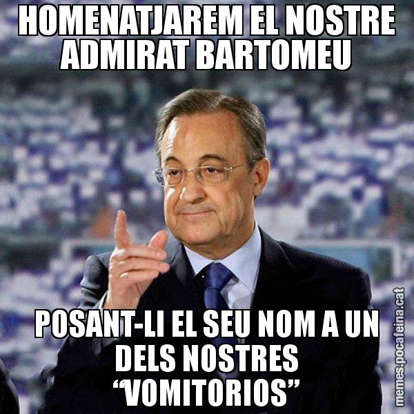 HOMENATJAREM EL NOSTRE ADMIRAT BARTOMEU POSANT-LI EL SEU NOM A UN DELS NOSTRES “VOMITORIOS” - Florentino