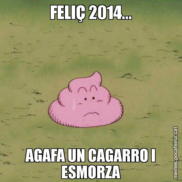 FELIÇ 2014... AGAFA UN CAGARRO I ESMORZA - Caca