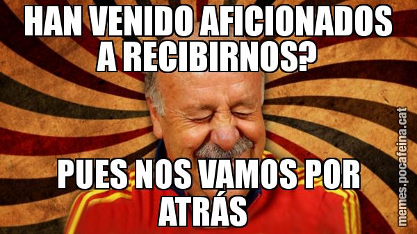 HAN VENIDO AFICIONADOS A RECIBIRNOS? PUES NOS VAMOS POR ATRÁS