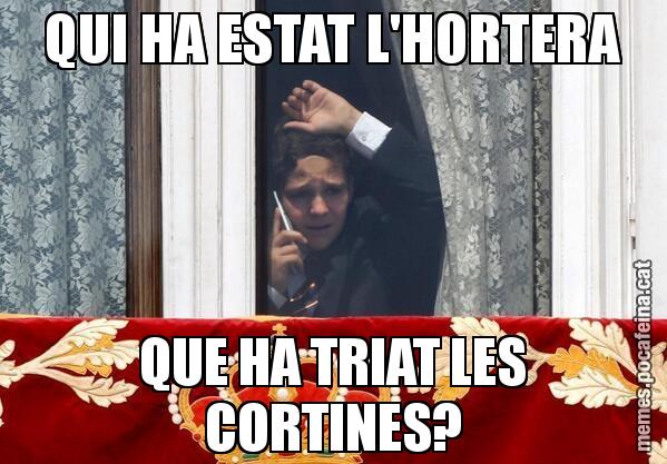 QUI HA ESTAT L'HORTERA QUE HA TRIAT LES CORTINES?