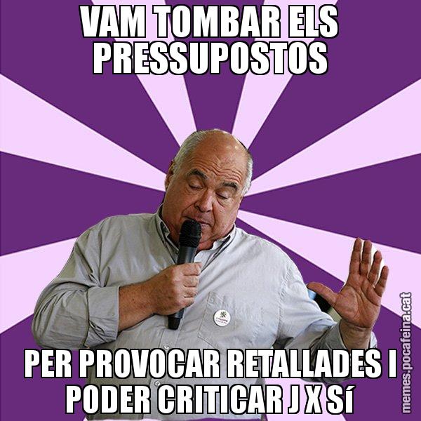 VAM TOMBAR ELS PRESSUPOSTOS PER PROVOCAR RETALLADES I PODER CRITICAR J X Sí - Lluís Rabell - 27S