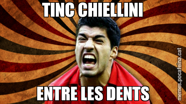 TINC CHIELLINI ENTRE LES DENTS