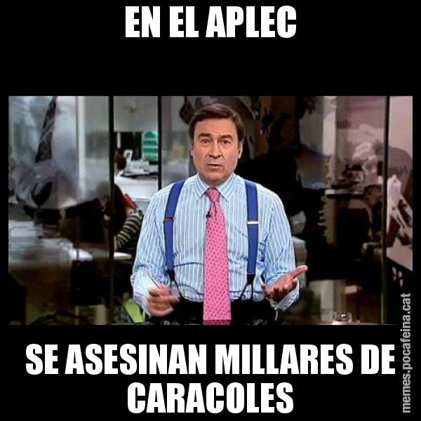 EN EL APLEC SE ASESINAN MILLARES DE CARACOLES - Pedro J