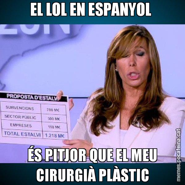 EL LOL EN ESPANYOL  ÉS PITJOR QUE EL MEU CIRURGIÀ PLÀSTIC - Alícia Paper i Suma