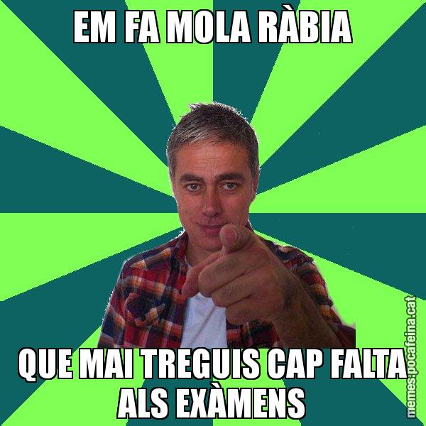 EM FA MOLA RÀBIA QUE MAI TREGUIS CAP FALTA ALS EXÀMENS - Albert Om