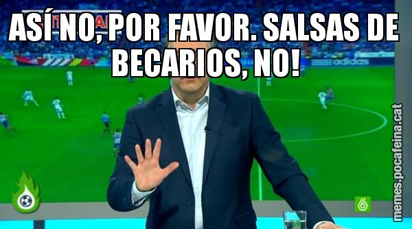 ASÍ NO, POR FAVOR. SALSAS DE BECARIOS, NO!